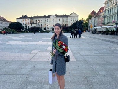 Stypendium Prezydenta Miasta dla wybitnego młodego naukowca z Katedry Mikrobiologii. Kliknij, aby powiększyć zdjęcie.